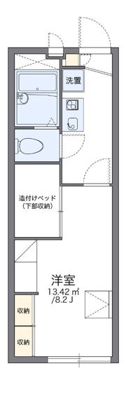 レオパレス久比里の間取り画像