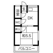 はくゆう荘の間取り画像