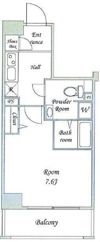 Lavilio 錦糸町 Bellgradeの間取り画像
