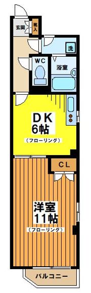 マイスタークエーレ西新宿の間取り画像