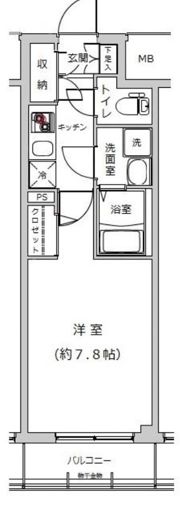 ライジングプレイス西浅草の間取り画像