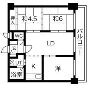 宝竹橋ハイツの間取り画像