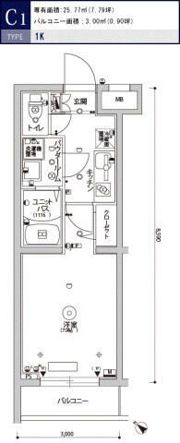 スカイコートパレス駒沢大学Ⅱの間取り画像