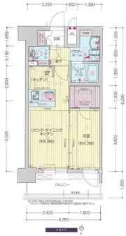 プレサンス伏見アーバンベースの間取り画像