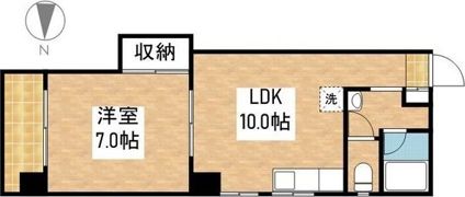 大黒マンションの間取り画像