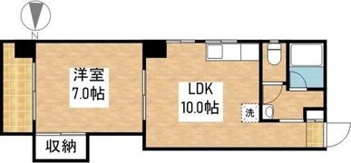 大黒マンションの間取り画像