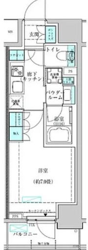 ヴィークブライト蔵前の間取り画像