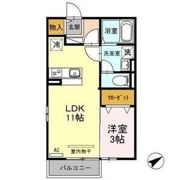 タウンコートくろい駅東 Ⅲの間取り画像