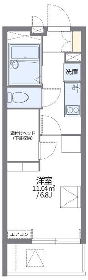 レオパレスまつばらの間取り画像