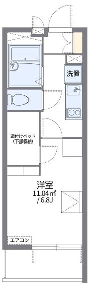 レオパレスまつばらの間取り画像