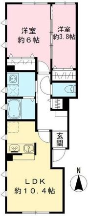 Vieuno自由が丘 ビューノジユウガオカの間取り画像