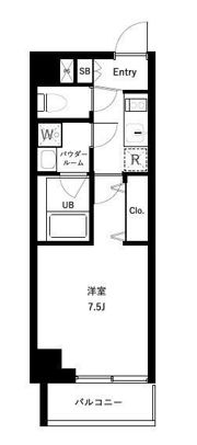 オーキッドレジデンス上野稲荷町Ⅱの間取り画像