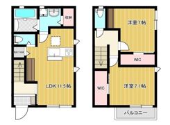 若宮テラスハウスの間取り画像