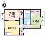 カーサ・あおによしの間取り画像