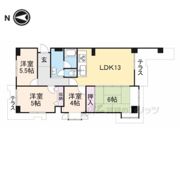 グランドパレス学園前の間取り画像