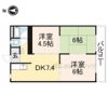 大和ビルマンションB棟の間取り画像