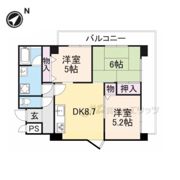シャンティー西大寺の間取り画像