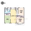 コーポ学園前の間取り画像