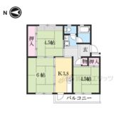 平城第1団地17号棟の間取り画像