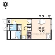 レオパレスIRISCOURTの間取り画像