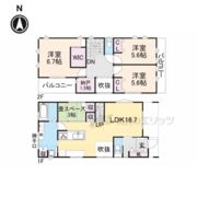 富雄元町1丁目戸建の間取り画像