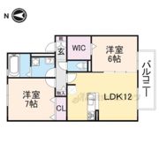 リビングタウン四条大路B棟の間取り画像