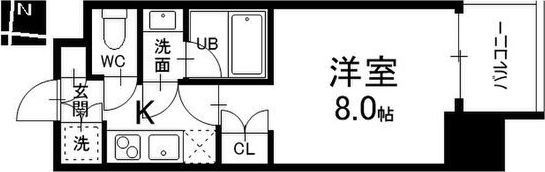 シエルブルー栄の間取り画像