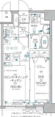 ディアレイシャス矢場町の間取り画像