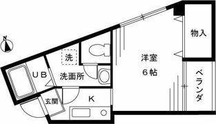 スタジオロワール中野の間取り画像