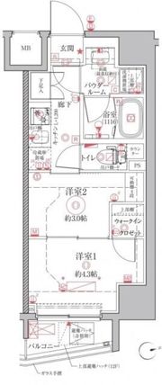 クレイシアIDZ上野の間取り画像