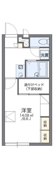 レオパレスJOHNANの間取り画像