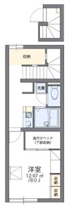 レオパレスブルーウォーターBの間取り画像