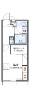 レオパレス桜坂の間取り画像