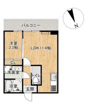 TATSUMIレジデンスMOMIJIの間取り画像