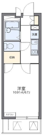 レオパレスインサイド新栄の間取り画像