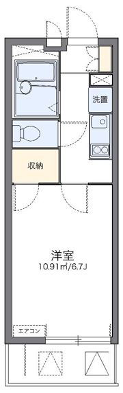 レオパレスインサイド新栄の間取り画像