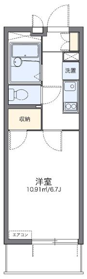 レオパレスインサイド新栄の間取り画像
