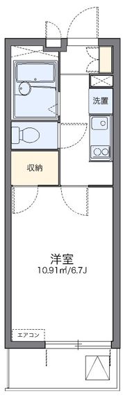 レオパレスインサイド新栄の間取り画像