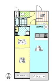 ミカエル高田の間取り画像