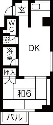 bespoke鶴舞の間取り画像