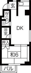 bespoke鶴舞の間取り画像