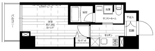ステージファースト新御徒町Ⅱの間取り画像