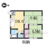 東生駒コーポの間取り画像
