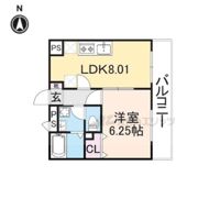 アンプルール クラージュ 松長の間取り画像