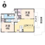 パルコートサン A棟の間取り画像