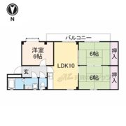 杉本マンションの間取り画像