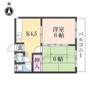 コーポ津川の間取り画像