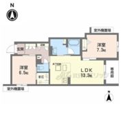 シャーメゾン 香芝 ワイケイの間取り画像