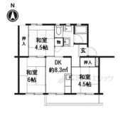 桂木団地12号棟の間取り画像