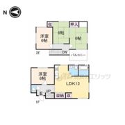 蔵之宮町10-3貸家の間取り画像